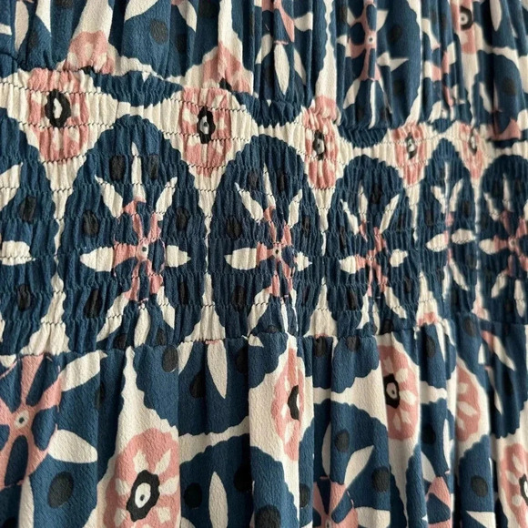 Mister Zimi Dress High Low Off The Shoulder Ruffle Smocked Waist 10 - Picture 8 of 11